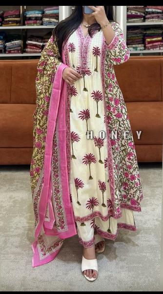 Jaipuri 3pcs kurtis wholesale for resellers